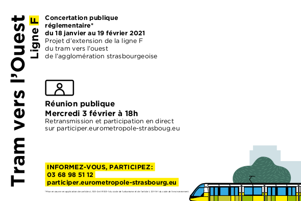 Concertation publique mercredi 3 février à 18h sur participer.eurometropole-strasbourg.eu